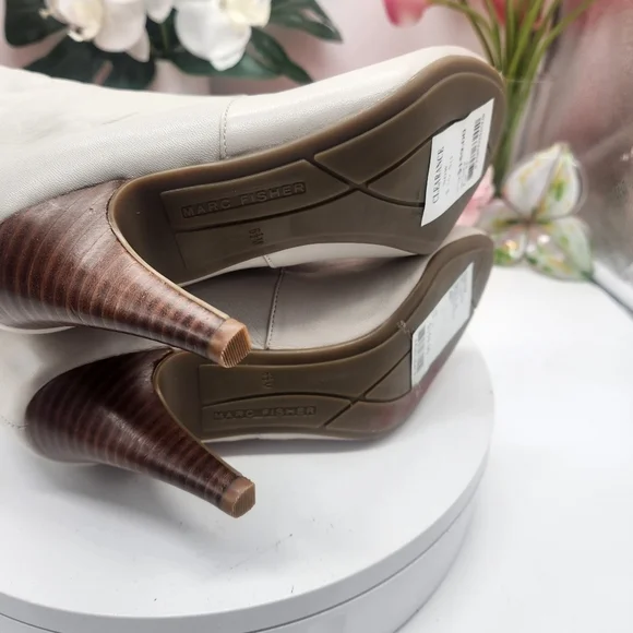 Marc Fisher MF New Cinch Knee High Leather Heeled Boots Size 6.5 - Picture 11 of 14